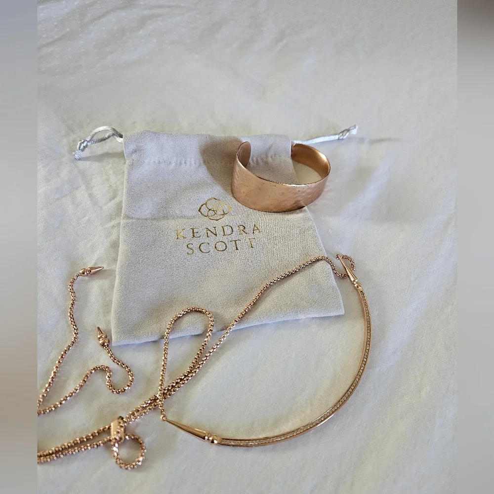 Kendra Scott Copper Cuff and Shoker Necklace - Picture 1 of 13